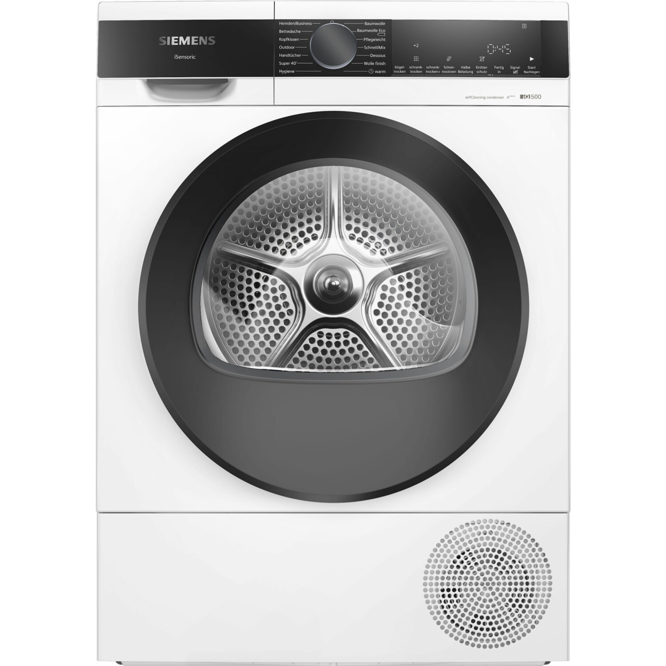 Siemens - WQ35G2D00 - Wärmepumpentrockner - 8 kg, weiß, Kindersicherung, LED Display, 64 dB Betriebsgeräusch