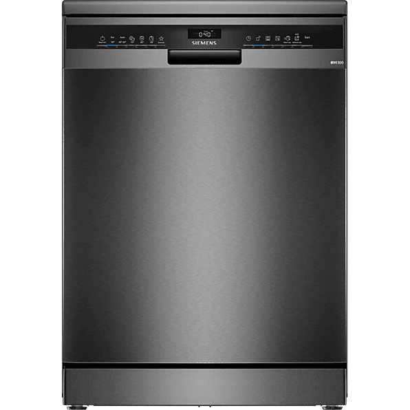 Siemens - SN23EC03ME - Standgeschirrspüler - WLAN, für 3-4 Personen, 14 Maßgedecke, 42 dB, mit Besteckschublade, schwarze Blendenfarbe
