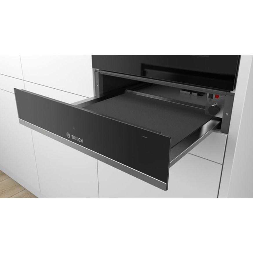 Bosch - BIC510NS0 - Wärmeschublade - Schwarz/Silber, 23 Liter, Teleskop Vollauszug, Kühle Front