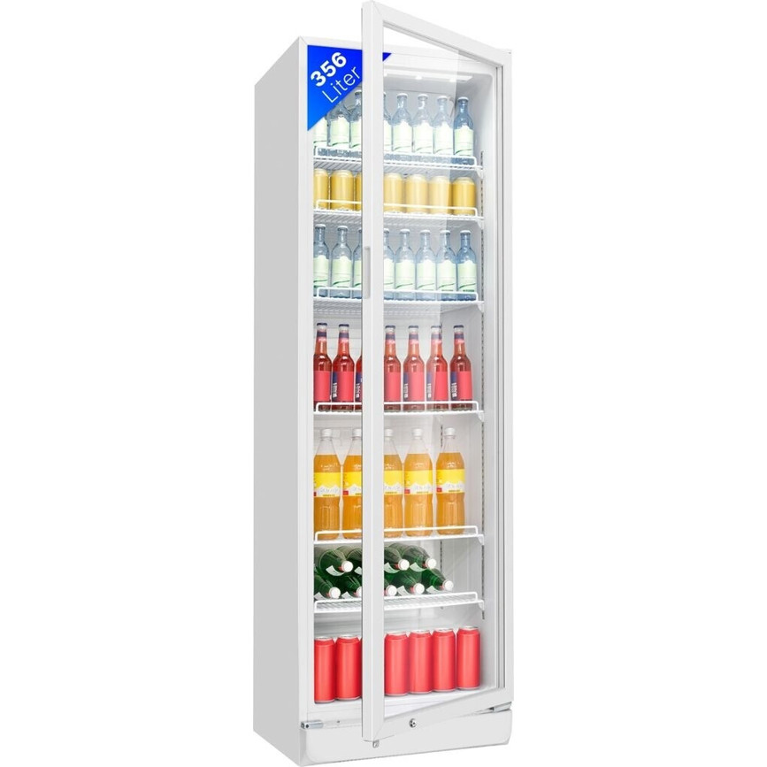 Bomann - KSG 7351 - Getränkekühlschrank - freistehend, weiß, 356 Liter, abschließbar, Glastür
