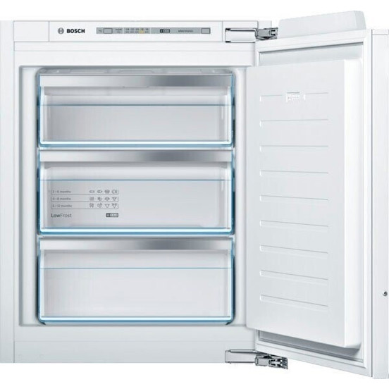 Bosch - GIV11AFE0 - Einbaugefrierschrank - 72 Liter, 4-Sterne Gefrierklasse, Schnellgefrieren, leise, 3 Schubladen, weiß