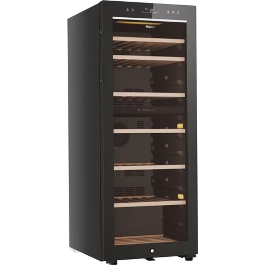 Haier - HWS77GDAU1 - Weinkühlschrank - 2 Zonen, freistehend, schwarz, 77 Flaschen