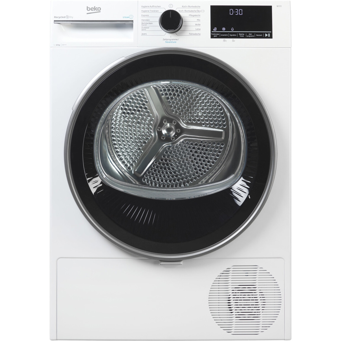 Beko - B3T442491 - Wärmepumpentrockner - 10 kg, weiß, 15 Programme, Kindersicherung, Inverter Motor, LED-Display