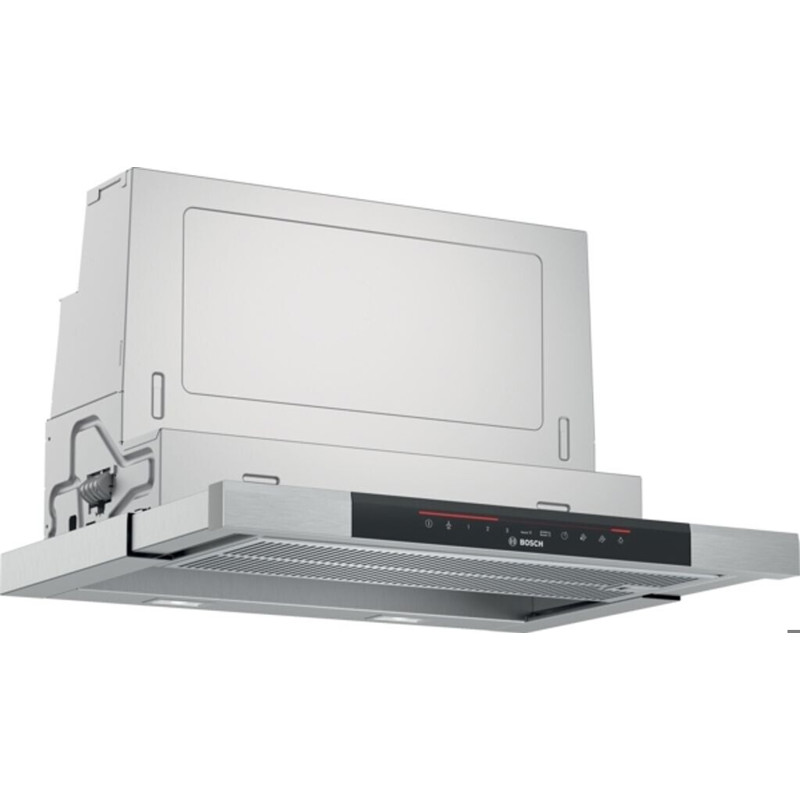 Bosch - DFS067K51 - Flachschirmhaube - Edelstahl, 60 cm, LED-Beleuchtung, 5 Gebläsestufen, Nachlaufautomatik