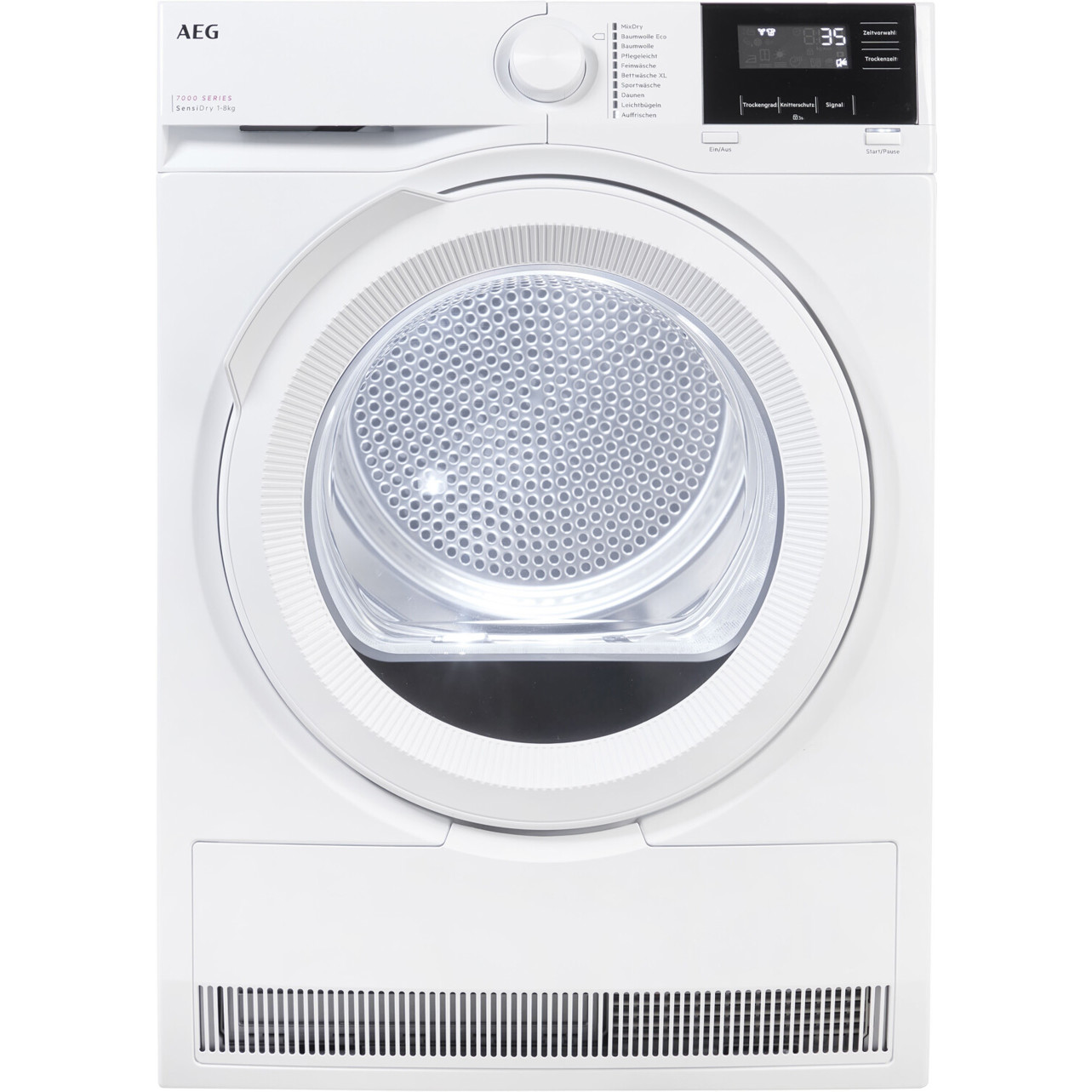 AEG - TR7T60580 - Wäschetrockner - Wärmepumpentrockner, 8 kg, weiß, 66 dB, Kindersicherung