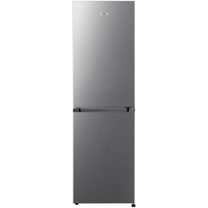 Gorenje - NRK 418 DCS4 - Kühl-Gefrierkombination - freistehend, No-Frost, LED-Beleuchtung, silber, 256 Liter
