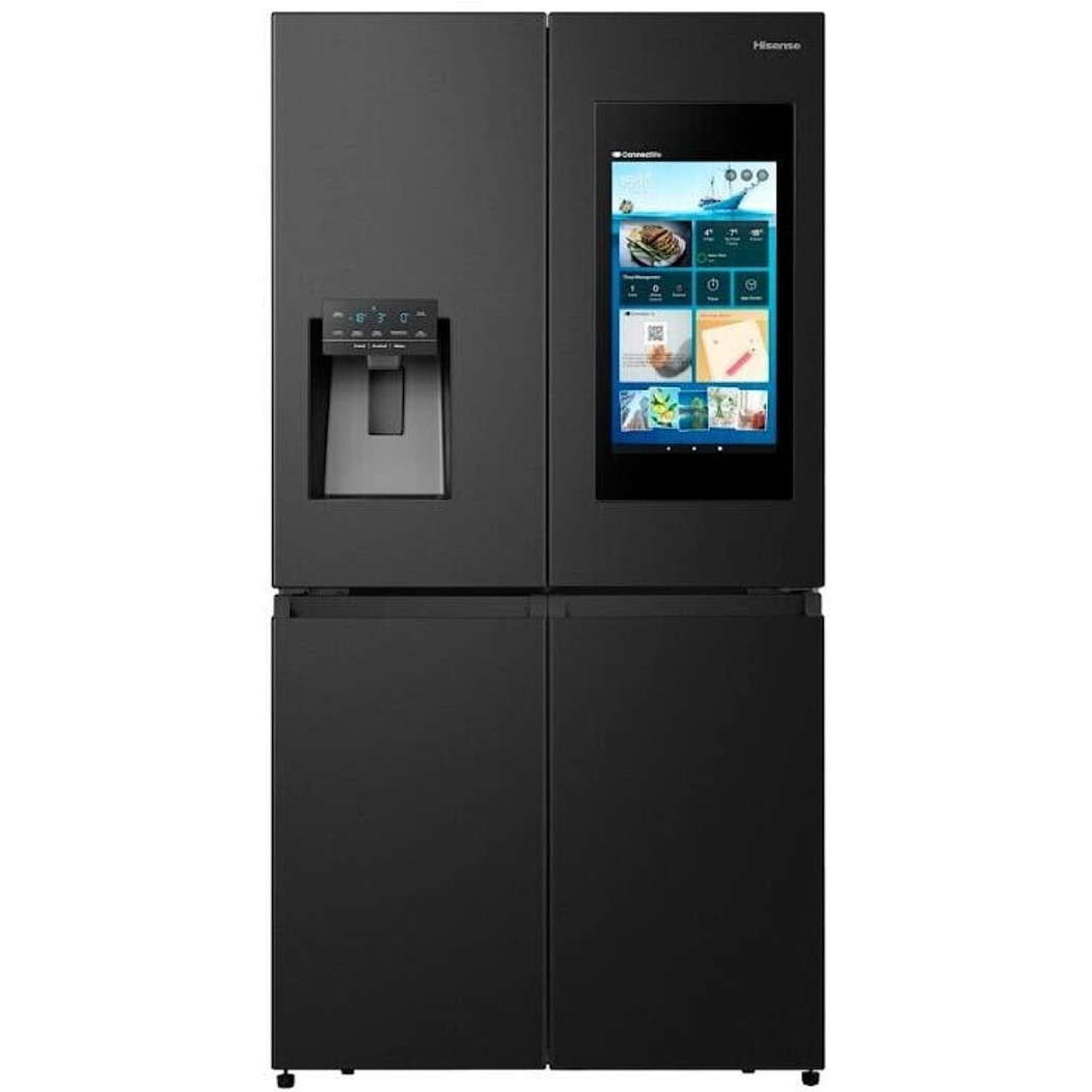 Hisense - RQ760N4IFE - Side-by-Side-Kühlschrank - 577 Liter, schwarz, WLAN, 39 dB, No-Frost, 2-türig