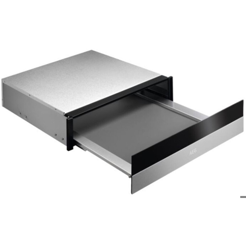 AEG - KDK911420M - Wärmeschublade - 59,5 cm breit, silber/schwarz, max. 25 kg, Edelstahl-Beschichtung