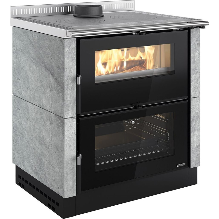 La Nordica - Verona XXL - Festbrennstoffherd - 80 cm breit, 68 Liter Backofen, 7 kW Heizleistung