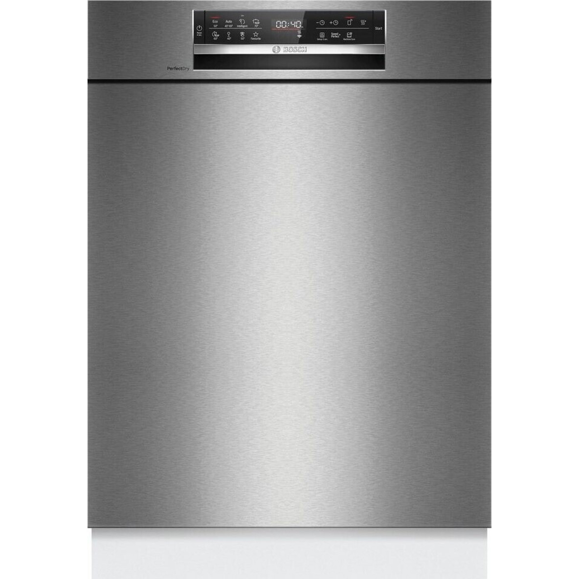 Bosch - SMU6ZCS16E - Unterbau-Geschirrspüler - WLAN, Edelstahl-Optik, 14 Maßgedecke, leiser Betrieb