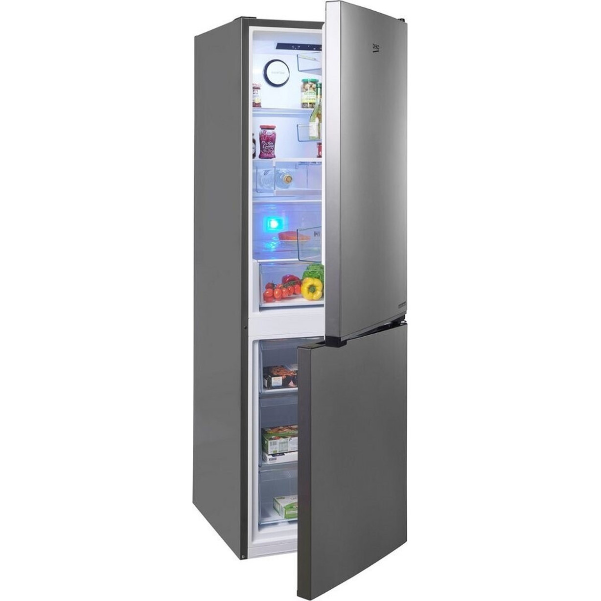 Beko - B7RCNE367HXB - Standkühlschrank - 316 Liter, No-Frost, 2-türig, LED-Beleuchtung, wechselbarer Türanschlag