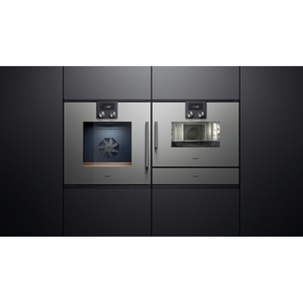 Gaggenau - WSP 221-100 - Wärmeschublade - schwarz, 60 cm breit, Push-to-open, max. Belastbarkeit 25 kg