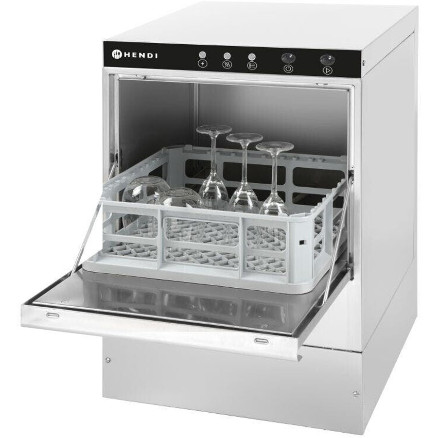 Hendi - Gläserspüler K40 233023 - Gastro-Spülmaschinen - 400 x 400 mm, Besteckkorb, Laugenpumpe