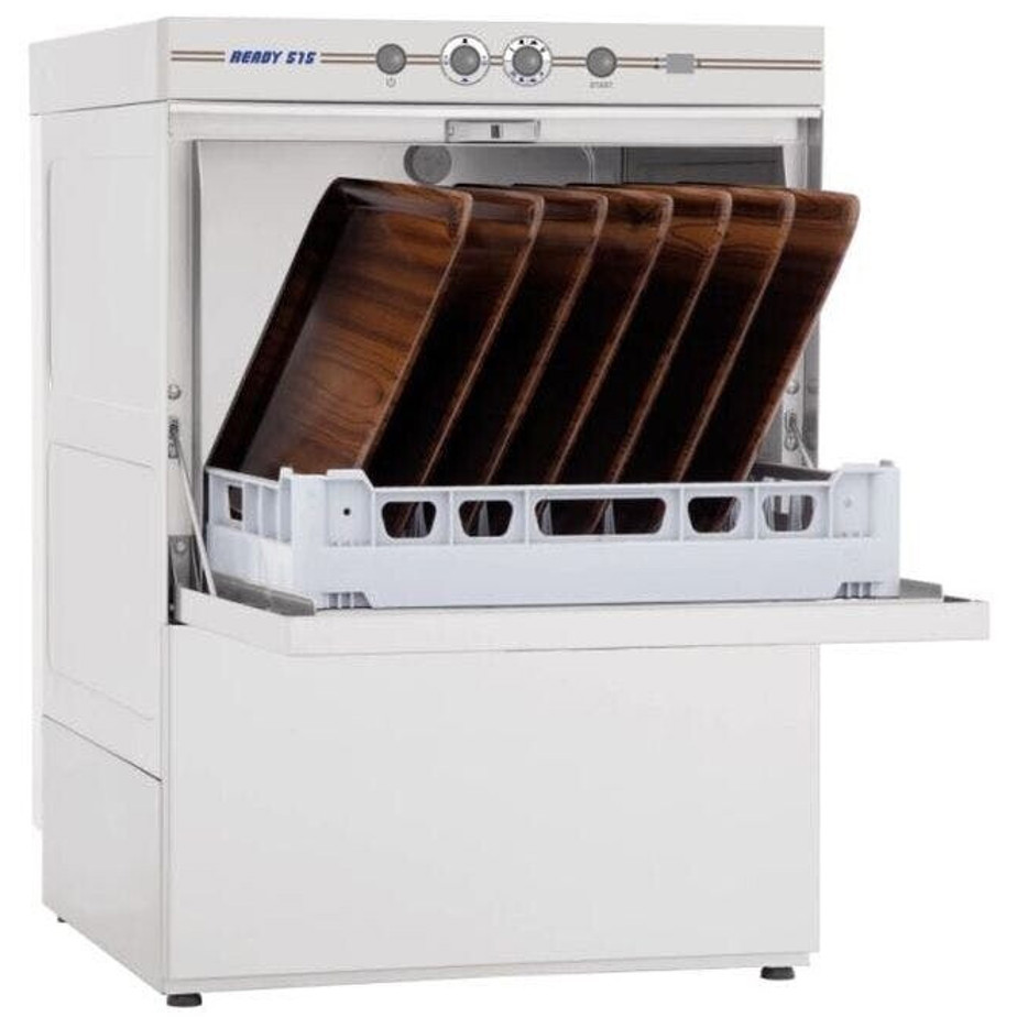 KBS - Geschirrspülmaschine - Gewerbegeschirrspüler - Höhe 82 cm, Korbabmessungen 500 x 500 mm, Selbstreinigungsprogramm, Wasserenthärter