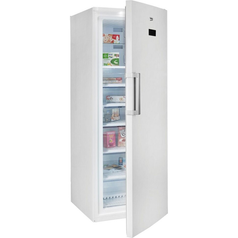 Beko - RFNE448E55W - Standgefrierschrank - freistehend, 404 Liter, No-Frost, 6 Schubladen