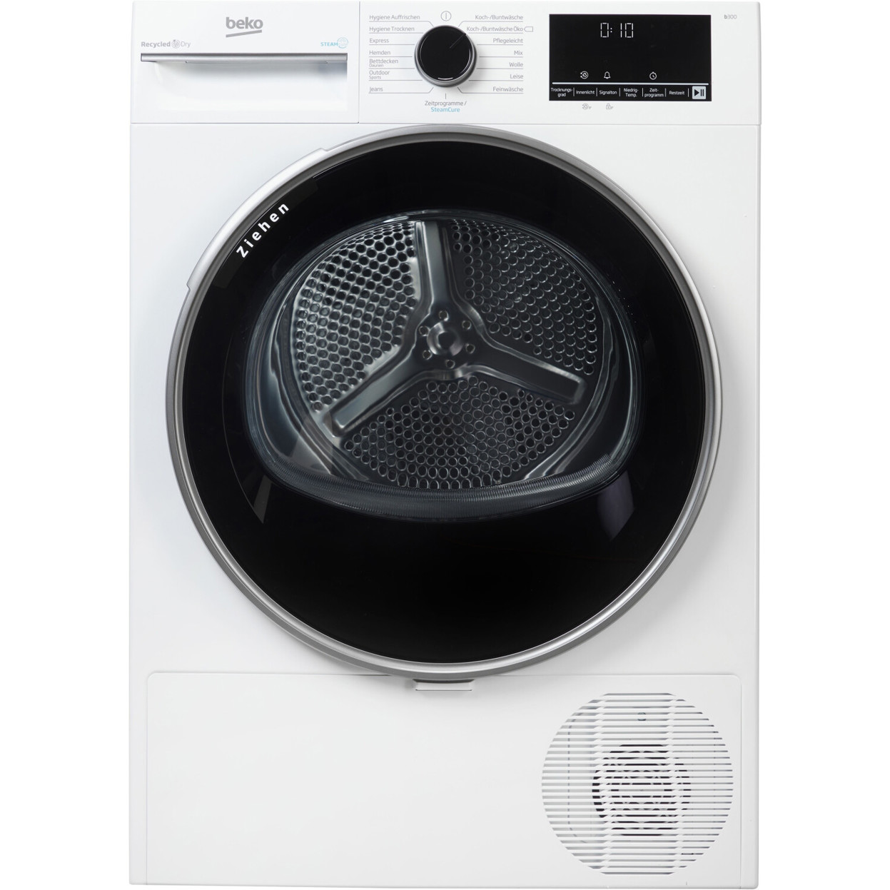 Beko - B3T42249S - Wärmepumpentrockner - 8 kg, weiß, für 3-4 Personen, Inverter Motor, 15 Trockenprogramme