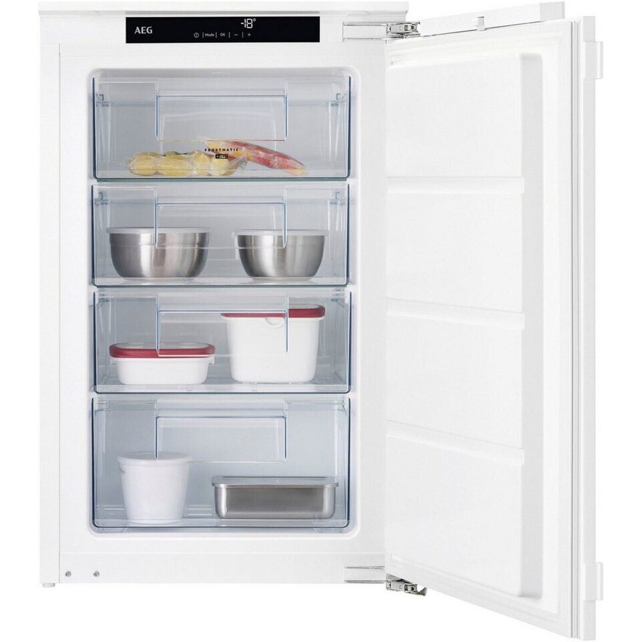 AEG - TAB6L88EF - Standgefrierschrank - 98 Liter, 4 Sterne Gefrierklasse, LowFrost, weiß, 54 cm breit, für 2 Personen