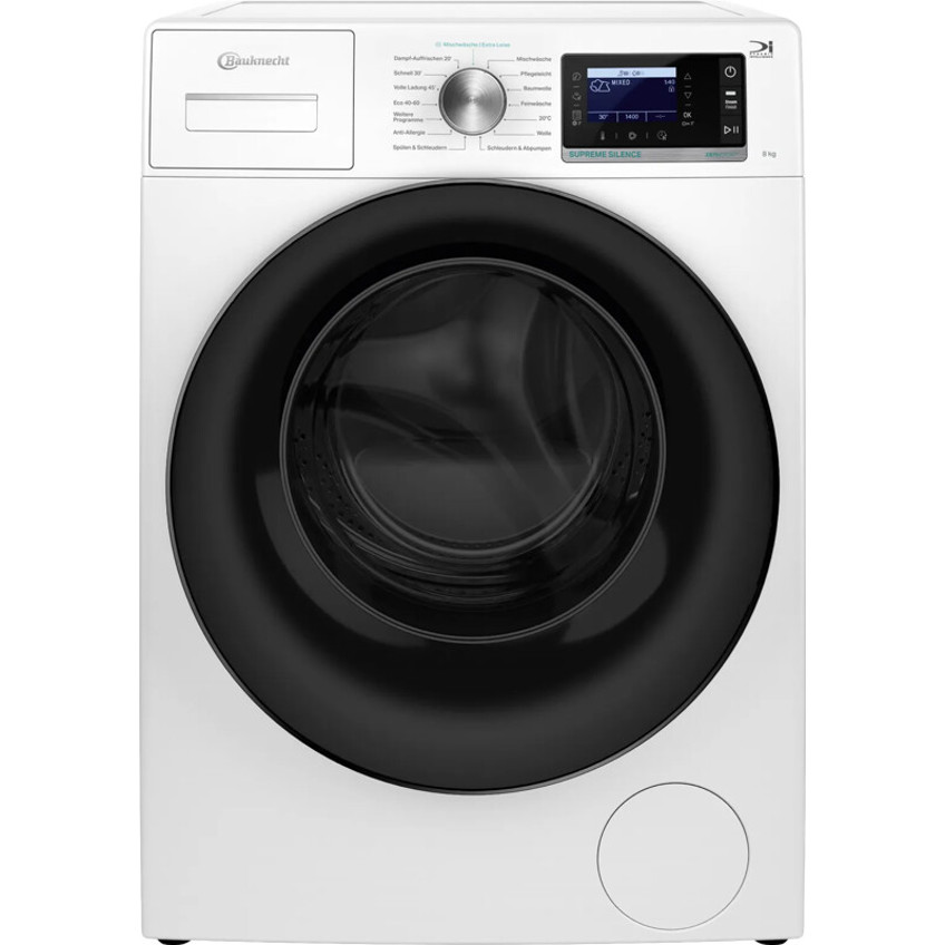 Bauknecht - B6R 88 Silence DE - Waschmaschine - 8 kg, weiß, Frontlader, max. 1.400 U/Min, Dampffunktion, AutoClean