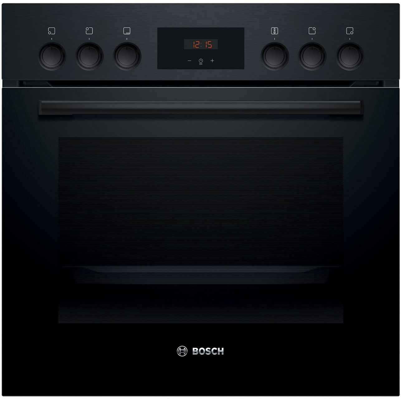 Bosch - HND211LB2 - Elektroherd - 4 Kochstellen, schwarz, 66 Liter, Kindersicherung, Bosch Serie 2