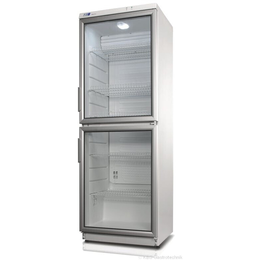 KBS - CD 350-2 - Kühltechnik - Glastürkühlschrank 350 Liter, freistehend, weiß, Abtauautomatik, 43 dB(A)