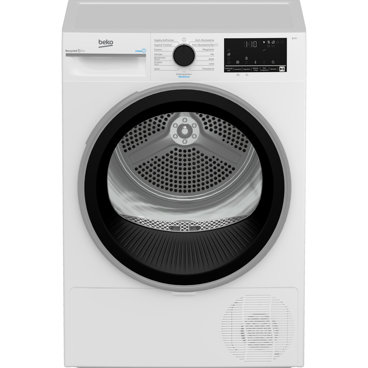 Beko - B3T4224SD - Wäschetrockner - Wärmepumpentrockner, 8 kg, weiß, 62 dB, Kindersicherung, Inverter Motor, 15 Programme