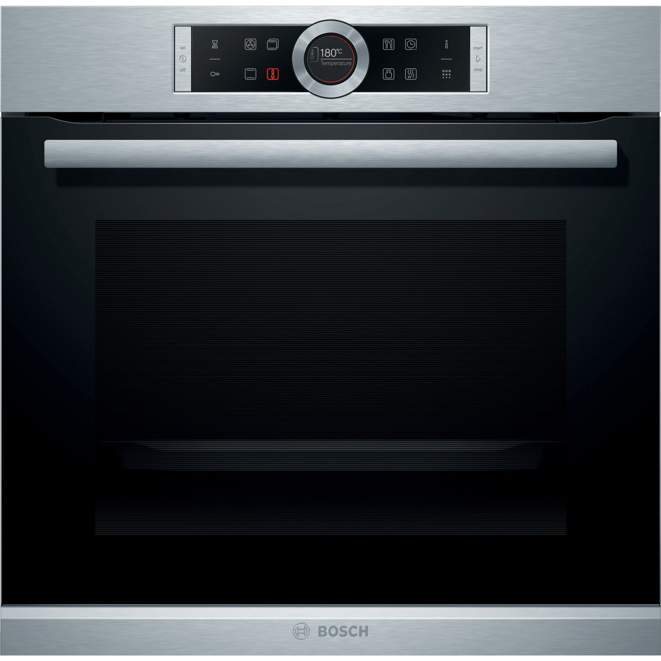 Bosch - HBG672BS1 - Einbaubackofen - 71 Liter, Pyrolyse, Edelstahl, Touch-Control, 4D Heißluft