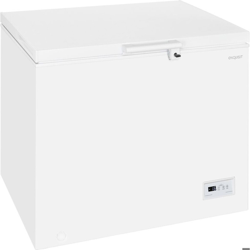 Exquisit - GT265-HE-040D - Gefriertruhe - 254 Liter, 4 Sterne, Schnellgefrieren, weiß, 85 cm Höhe