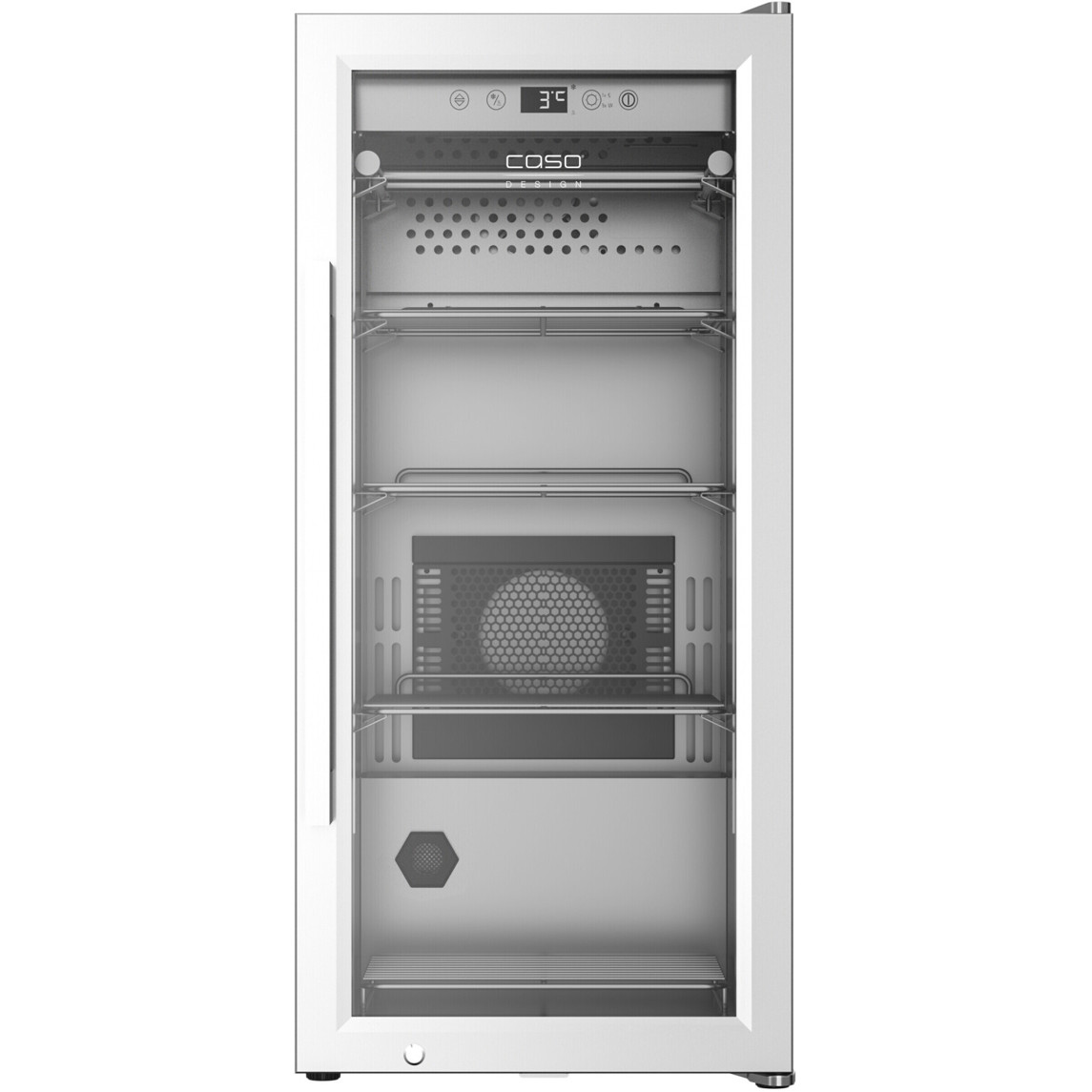Caso - DryAged Master 63 - Reifeschrank - 63 l, freistehend, Edelstahl, Glastür, elektronisch, UV-Licht