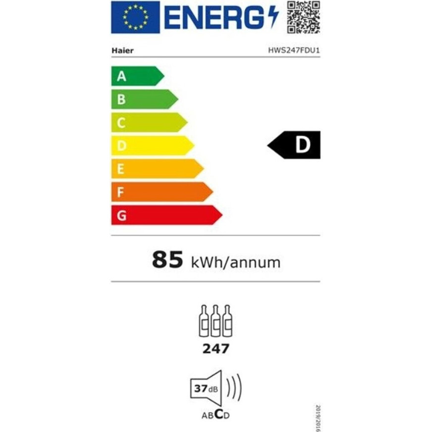 Haier - Weinkühlschrank - HWS247FDU1 - grau - 247 Flaschen - 85 kWh/Jahr