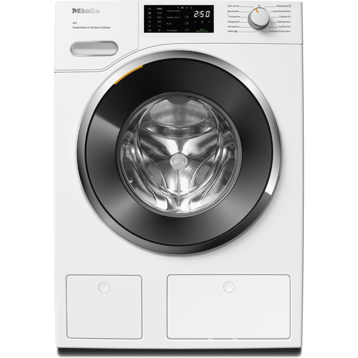 Miele - WWG 880 WCS - Waschmaschine - 9 kg, Frontlader, Smart, WLAN, 1.400 U/Min, TwinDos, SteamCare, 72 dB(A)