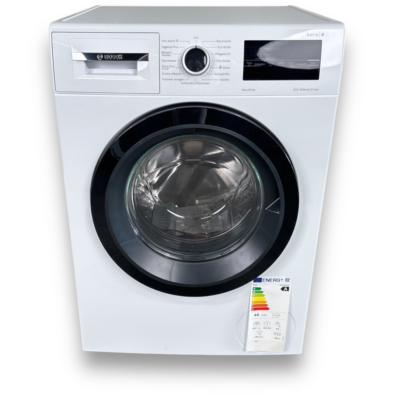 Bosch - WAN282ECO5 - Waschmaschine - 8 kg, 1.400 U/Min, Inverter-Motor, weiß, 55 cm tief, Aquastop, WiFi-Ready