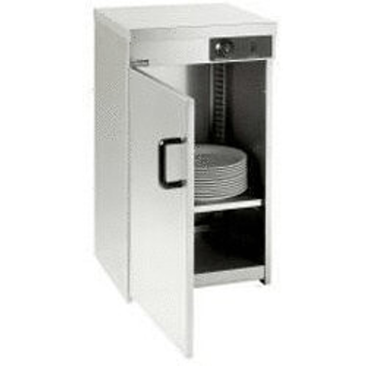 Bartscher - B103064 - Tellerwärmer - 25-30 Teller, 400 W, silber, mit Zwischenboden, höhenverstellbar