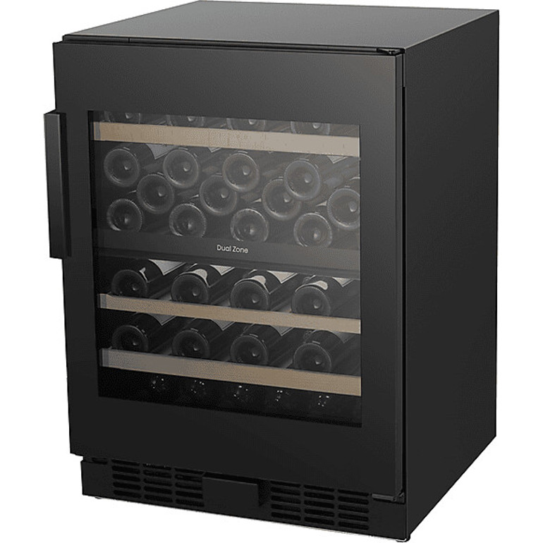 Hisense - RW3N122GSLF - 2 Zonen Weinkühlschrank - freistehend, Glastür, 128 Liter, 46 Flaschen