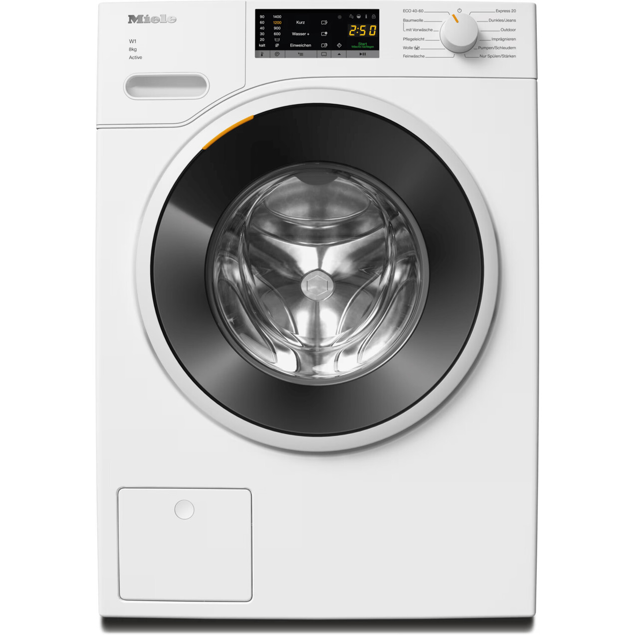 Miele - WWA 120 WPS - Waschmaschine - 8 kg Füllmenge, 1400 U/Min, Weiß, Smart, Frontlader