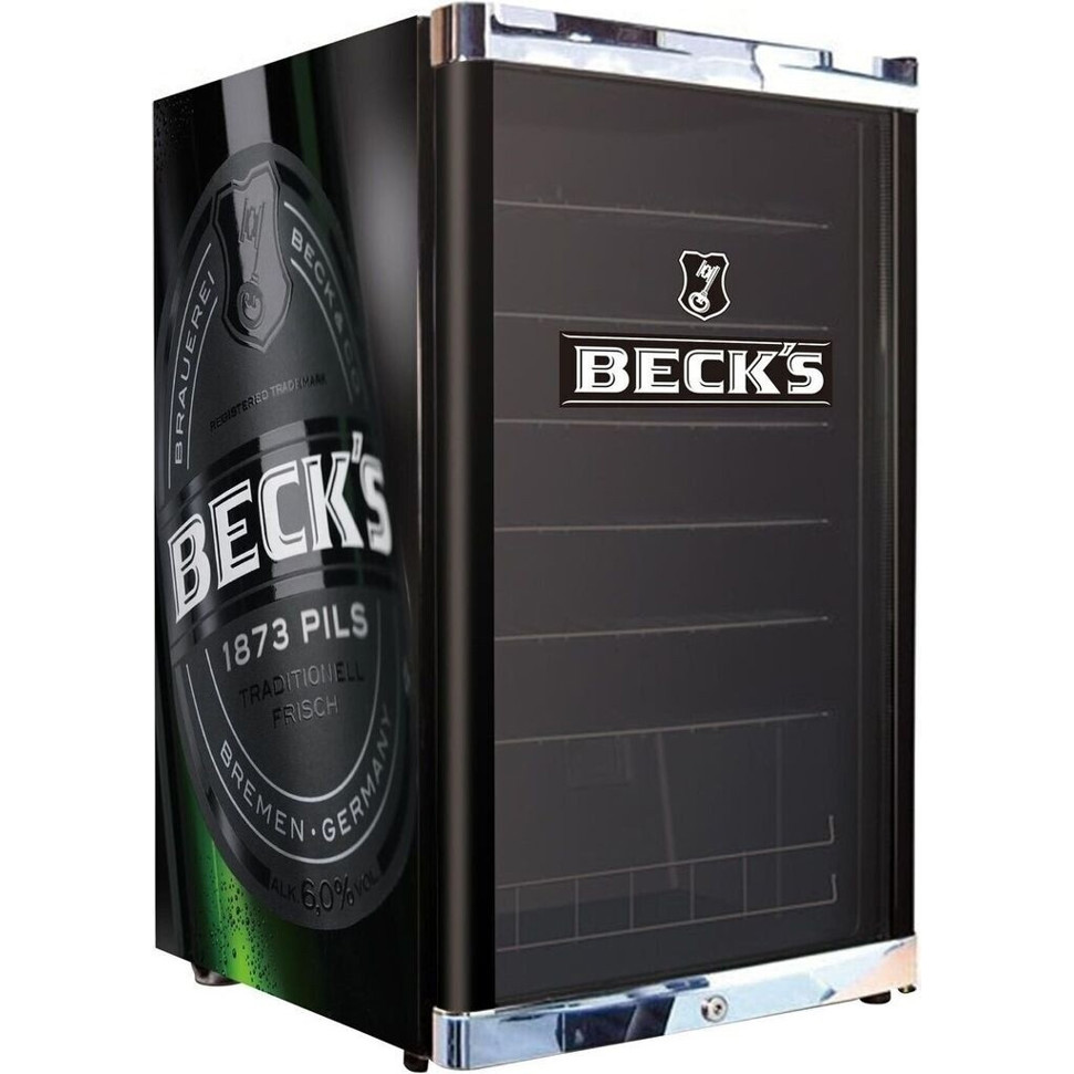 CUBES - HighCube HC 283 E - Getränkekühlschrank - schwarz, freistehend, 115 Liter, Glastür, 39 dB(A), 84,5 cm hoch