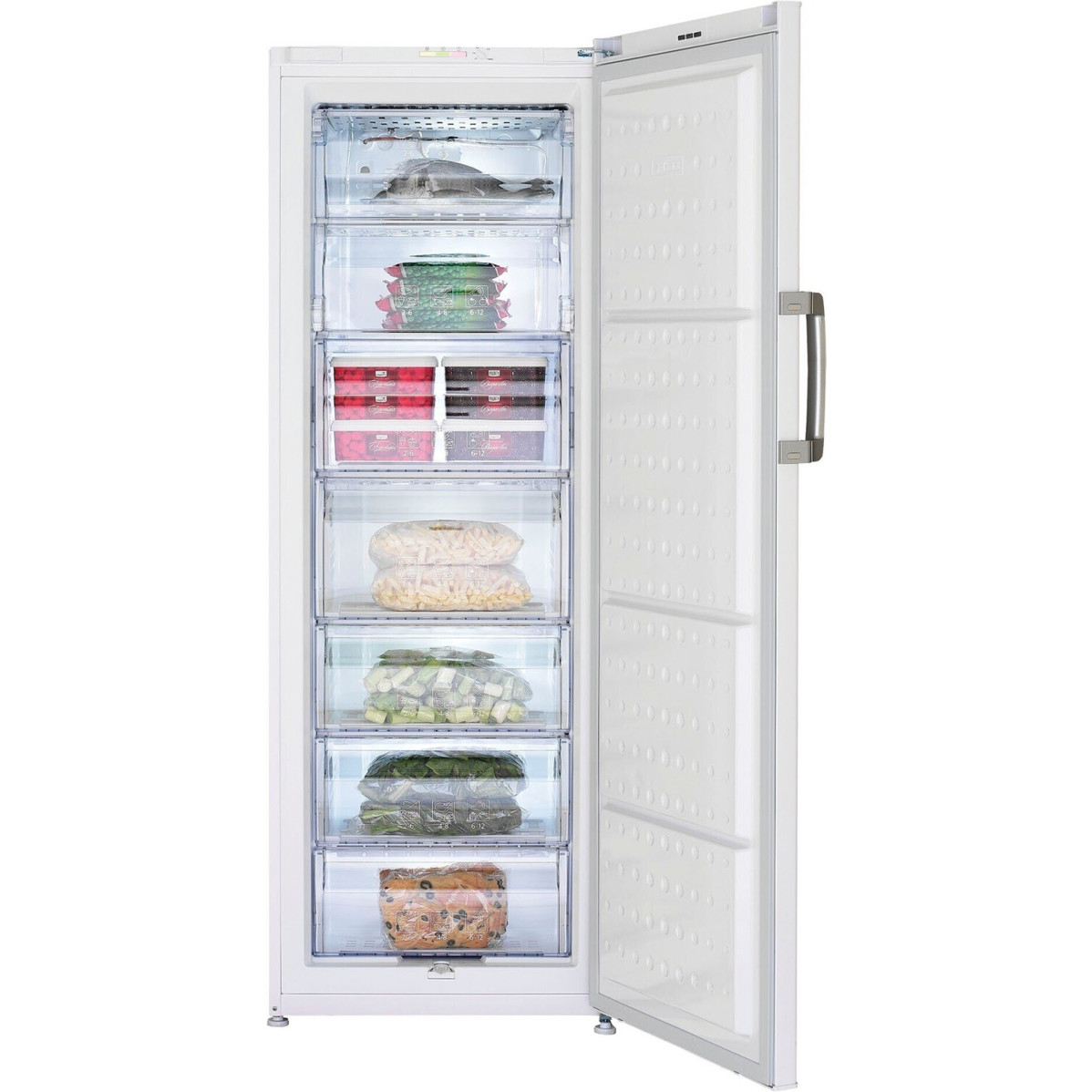 Beko - FS127940N - Standgefrierschrank - 244 Liter, 5 Gefriergutschubladen, 36 dB(A), weiß, freistehend