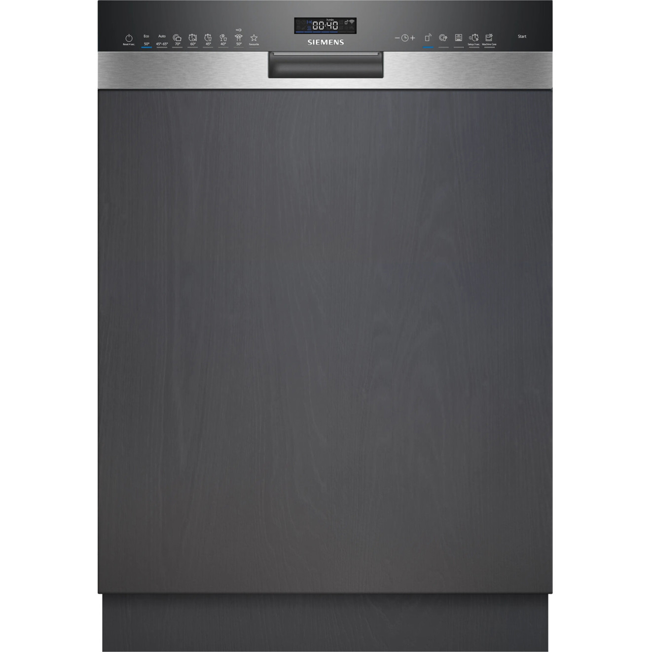 Siemens - SN55ZS07CE - Einbaugeschirrspüler - iQ500, 14 Maßgedecke, WLAN, sehr leise, Edelstahl-Optik, AquaStop