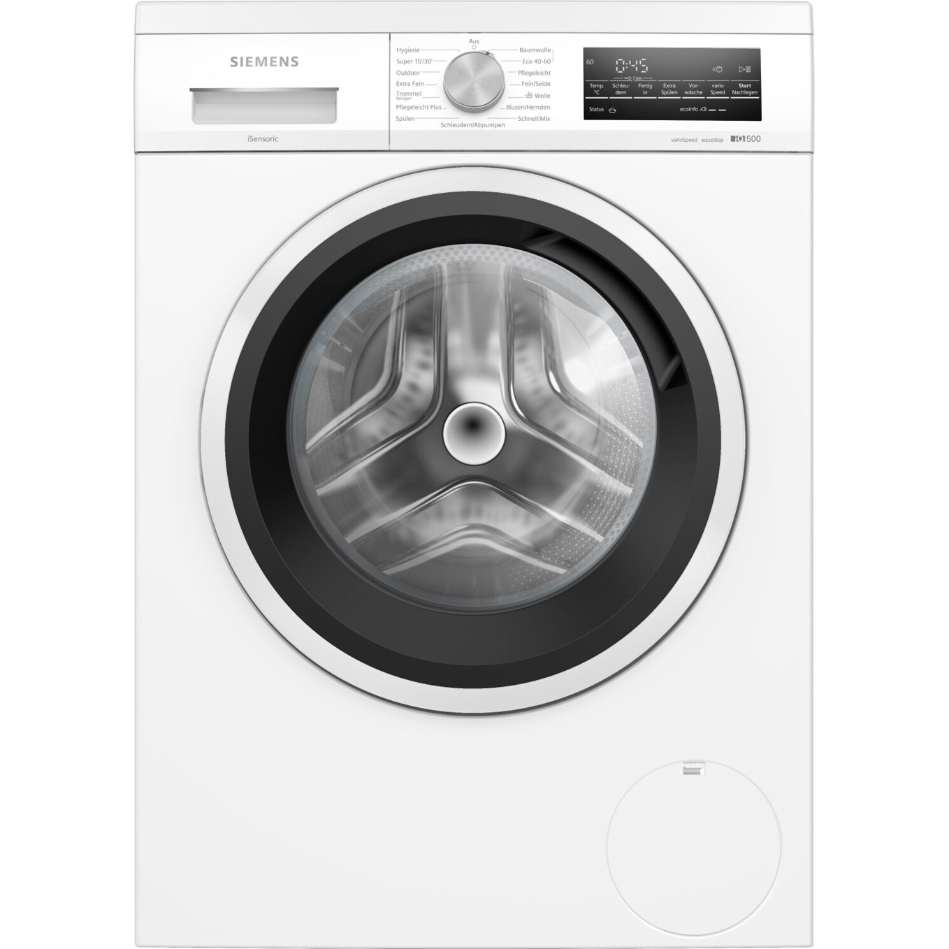 Siemens - WU14UT42 - Waschmaschine - 9 kg - Frontlader - Edelstahl - Startzeitvorwahl - AquaStop