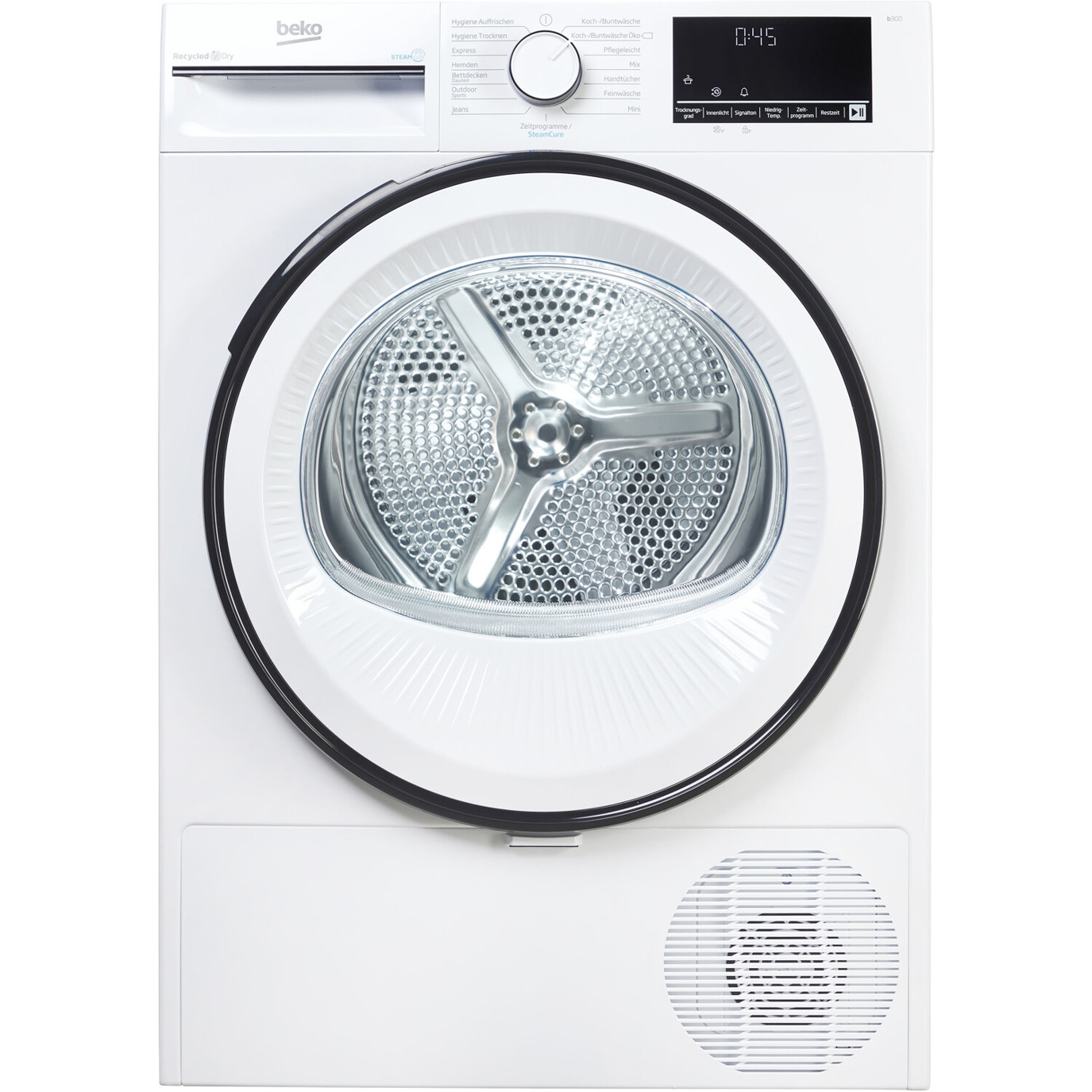 Beko - B3T41230 - Wärmepumpentrockner - 7 kg Füllmenge, 15 Trockenprogramme, 64 dB, weiß