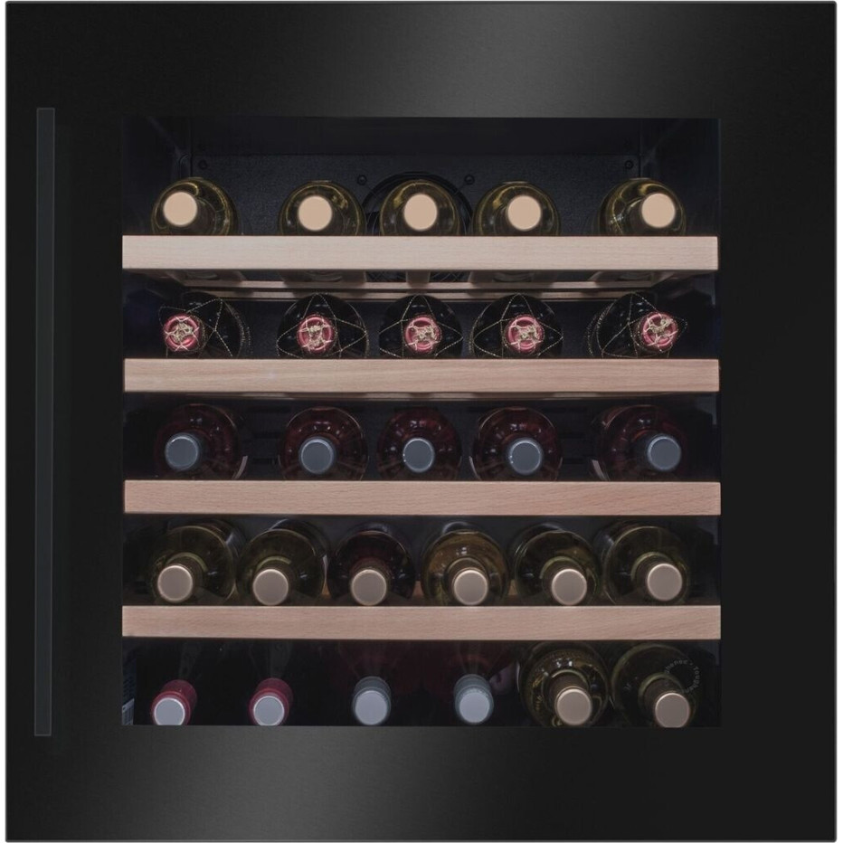 Amica - WK 341 210 S - Weintemperierschrank - schwarz, Einbau, 90 Liter, für 40 Flaschen, LED-Beleuchtung
