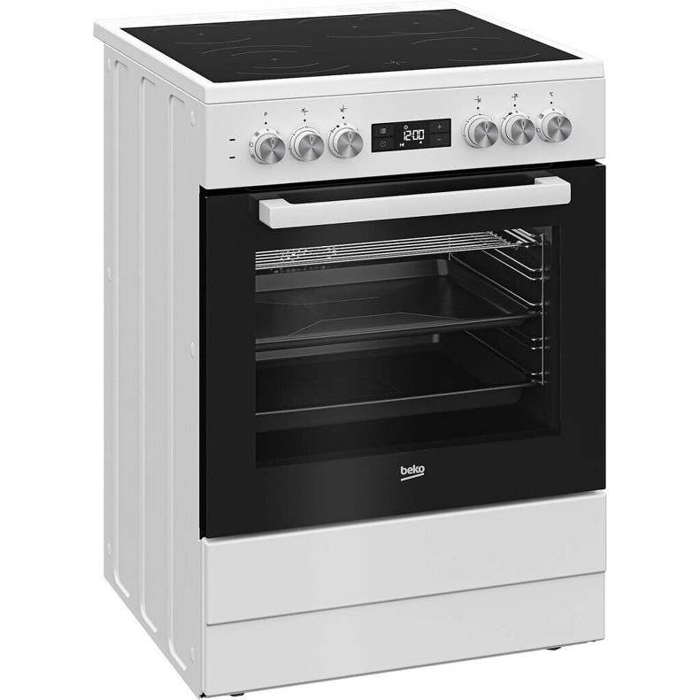 Beko - FSM 67320 GWS - Standherd - 4 Kochstellen, 72 Liter, weiß, Glaskeramik, 60 cm