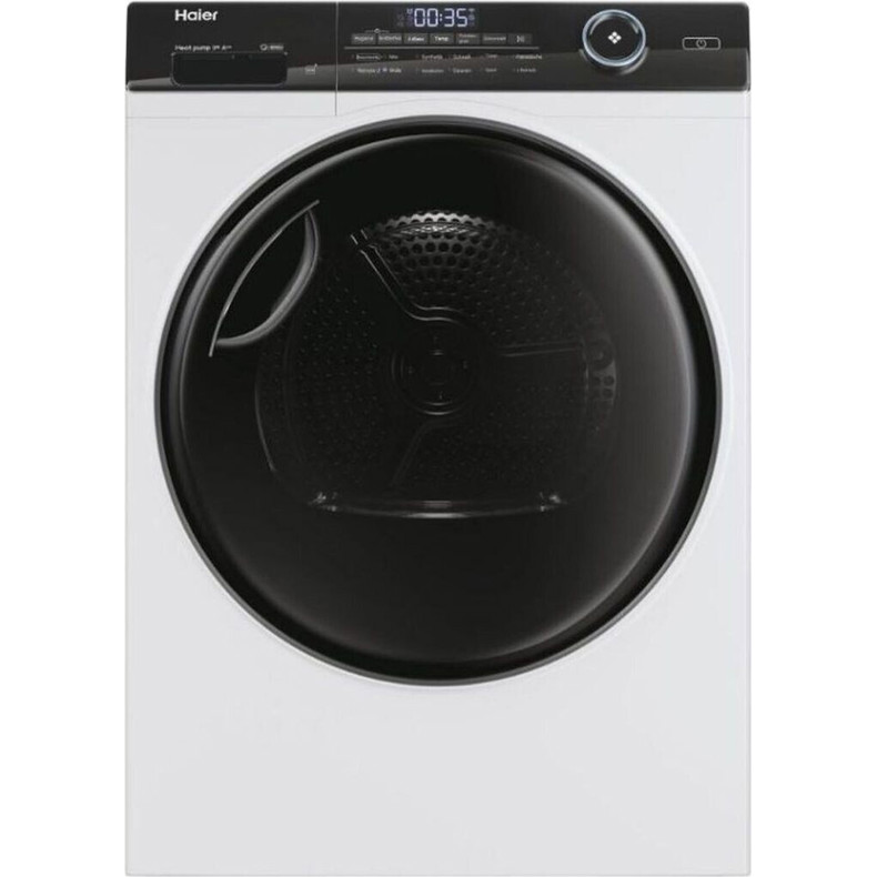 Haier - HD90-A35XLINE-DE - Wäschetrockner - 9 kg, Wärmepumpe, WiFiConn@ct, weiß, 66 dB, Frontlader