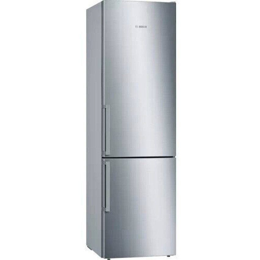 Bosch - KGE398IBP - Kühl-Gefrierkombination - freistehend, 60 cm Breit, 201 cm Hoch, silber, 343 Liter, 4 Sterne Gefrierklasse