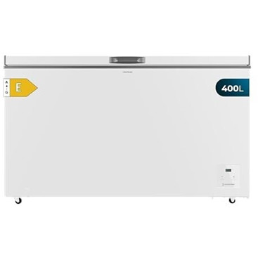 Cecotec - Bolero CoolMarket Chest 400L - Gefriertruhe - weiß, Kindersicherung, Schnellgefrieren, 400 Liter, 41 dB